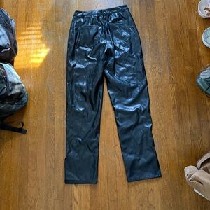 Men's Black Leather Pants